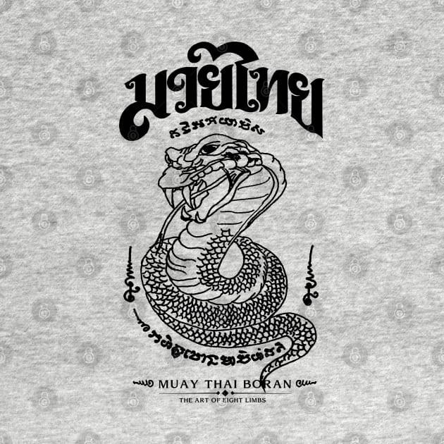 Muay Thai Sak Yant Snake by KewaleeTee